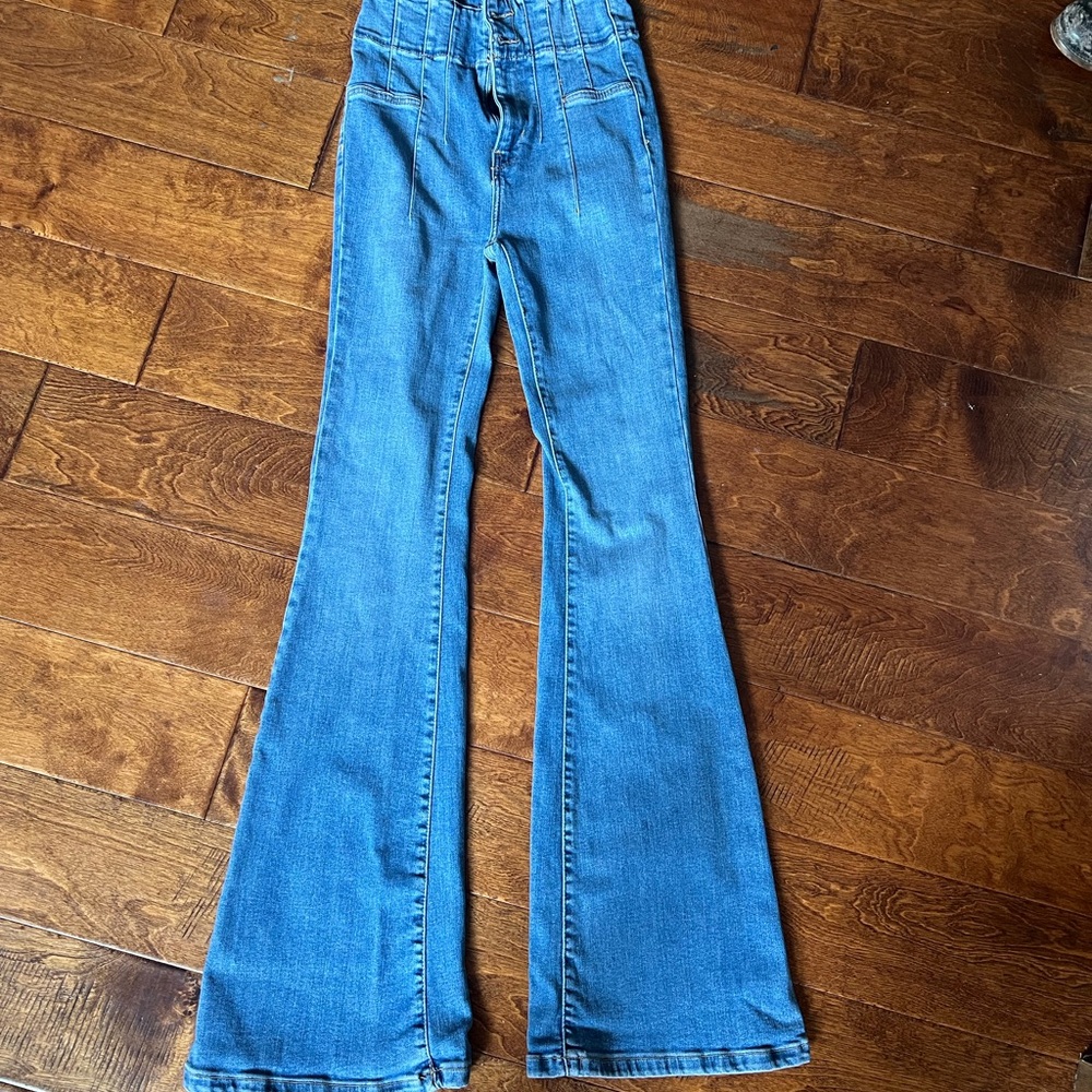 Stylish Blue Flare Jeans